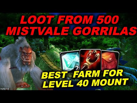 500 STRANGLE THORN VALE MISTVALE GORILLAS WORLD OF WARCRAFT CLASSIC LOW LEVEL MOUNT GOLD FARM