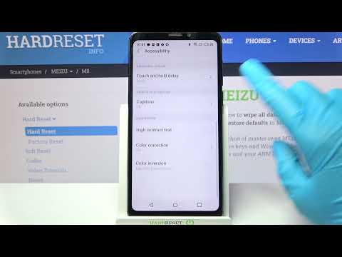 How to Activate High Contrast Text on MEIZU M8 – Display Settings