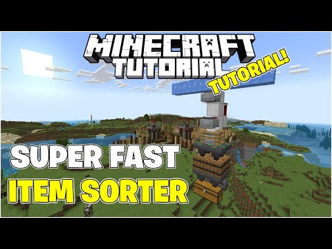 Superschneller automatischer Itemsortierer - Minecraft Bedrock 1.21
