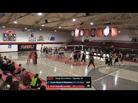 NGU Men's Volleyball 2018 - North Greenville vs. Lincoln Memorial