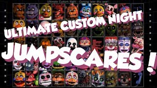 ALL JUMPSCARES + VOICES IN ULTIMATE CUSTOM NIGHT!!