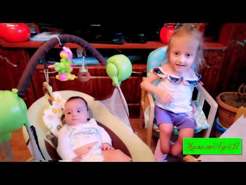 МАЛЫШ В ВОСТОРГЕ😍😘😍 Электронные качели Baby Care Balancelle😀👍