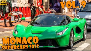 SUPERCARS IN MONACO 2023 - VOL. 9 (Owl, LaFerrari, Gumpert, Monza SP1, Veyron, etc.. ) [2023 4K]