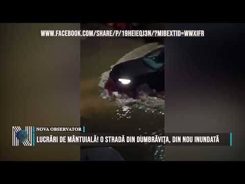 Rescue work! A street in Dumbrăvița, flooded again