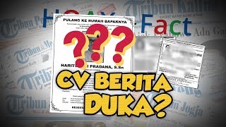 Hoax or Fact: Viral CV Mirip Berita Duka Cita