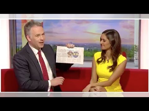 BBC Breakfast presenters are caught out by April Fools' joke live on air