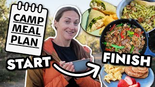 How I Plan and Cook a WEEKEND of EASY CAMPING MEALS (start to finish)