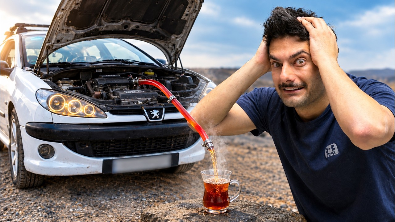 با موتور ۲۰۶ چایی درست کردم🤯I made tea using a 206 engine