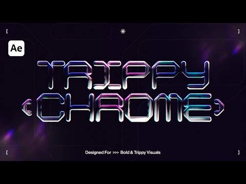 Trippy Chrome Text Effect in After Effects (Beginner Friendly)