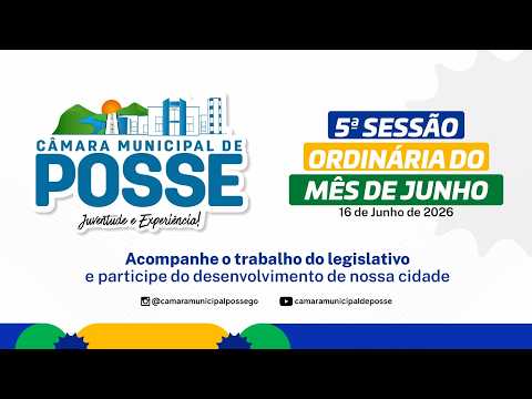 5° SESSÃO ORDINÁRIA DO MÊS DE JUNHO - 16/06/2026