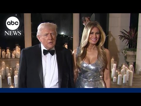 President Trump, Melania Trump arrive at New Year’s Eve party at Mar-a-Lago