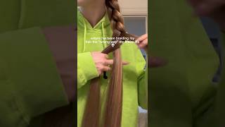 I’m broken i thought this was normal 🙃  #braid #braiding