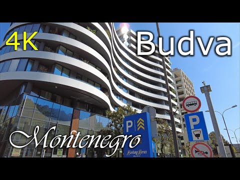 Budva / Montenegro,🌡T+30C°🌞  - virtual travel, walking tour- 4K