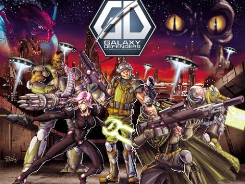 Galaxy Defenders (board game) - Let's Play & Review