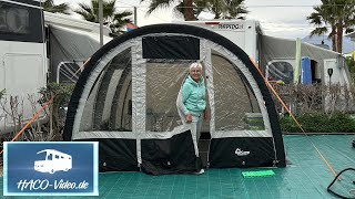 Busvorzelt, 320x260 cm - Luftzelt neben unserem Wohnmobil - Aufbau - Nutzung -Erfahrungen!