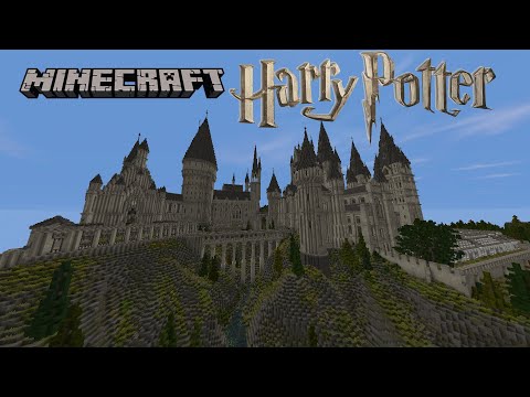Minecraft Relaxing Longplay - Minecraft Hogwarts - Wandering in Harry Potter World (No Commentary)