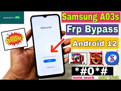 Samsung A03s FRP Unlock Android 12 | New Method 2023 | Samsung (A037F) Google Account Bypass |