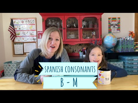 How to pronounce Spanish consonants (B-M) - For Kids!