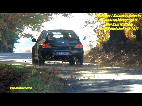 Piotr Róg / Katarzyna Gałucha - Mitsubishi Lancer EVO IX - Mini Rajd Mielecki Gmina Niwiska 2012