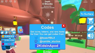 Roblox Codes Mining Simulator Tokens Free Robux No Verification 2019 No Download - dungeon quest wiki roblox armor robux hack v65 mythical