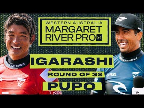 Kanoa Igarashi vs Miguel Pupo | Western Australia Margaret River Pro 2024 - Round of 32