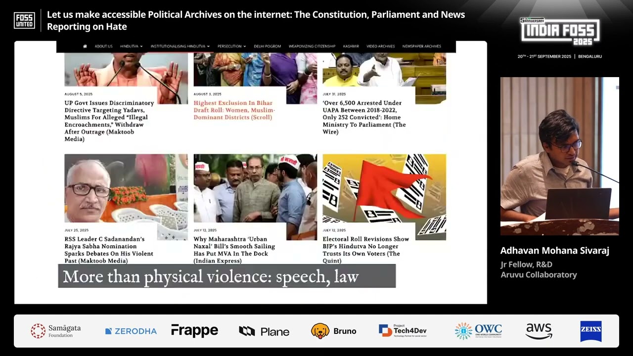 Let us make accessible Political Archives on the internet: The Constitution, Parliament and News Reporting on Hate