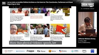 Accessible Political Archives on the internet: Constitution, Parliament and News Reporting on Hate