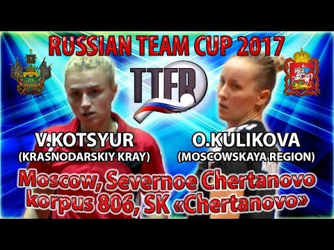 KOTSYUR - KULIKOVA #RUSSIAN CUP-2017 #Championships #tabletennis #настольныйтеннис