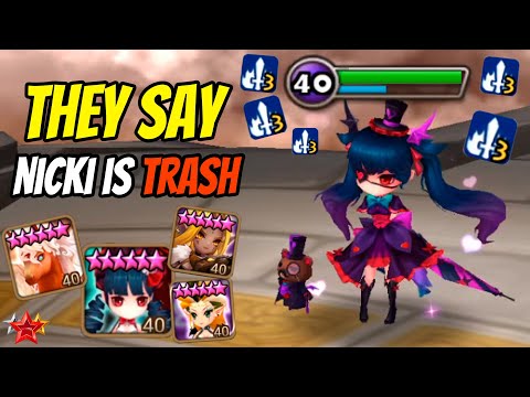 CD Nicki with DEF Breakers Destroy Guardian Players in Summoners War