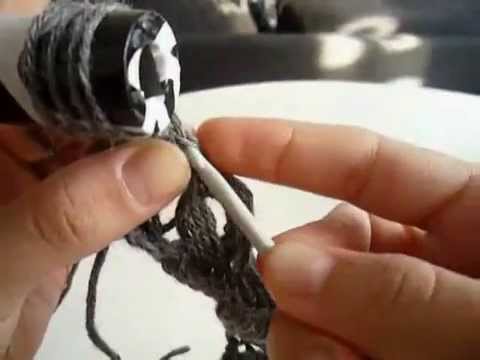 Cuello – Bufanda en crochet (Ganchillo)- Punto escoba o broomstick lace