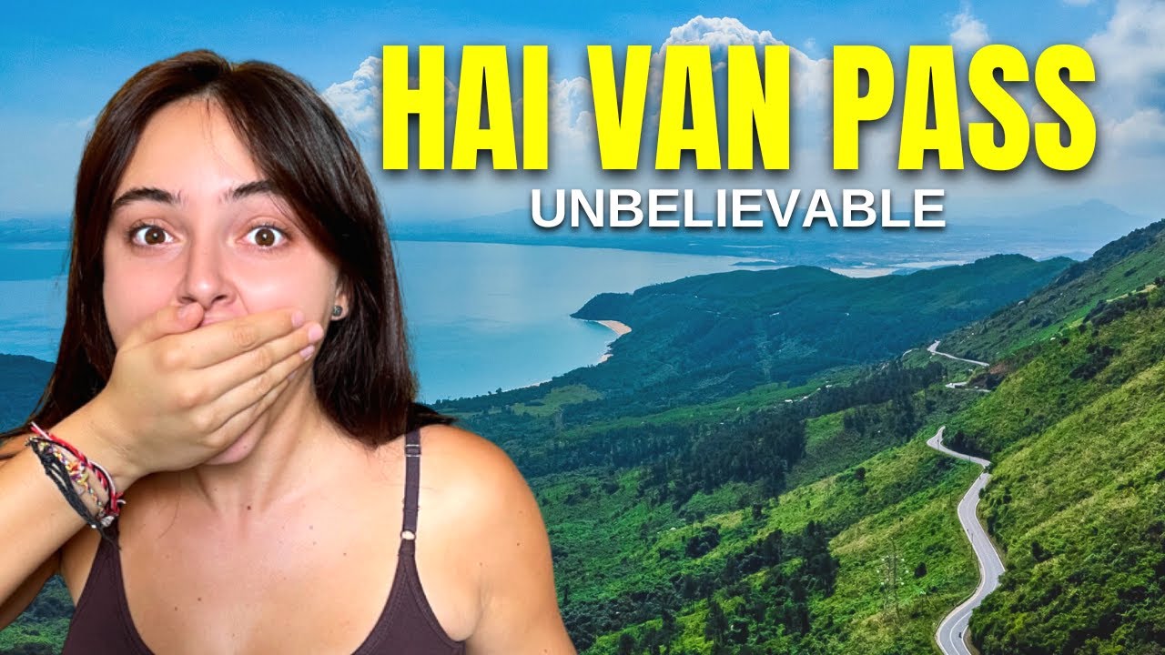 Tourists revel in the thrill of biking at Hai Van Pass, navigating its scenic curves and breathtaking landscapes.