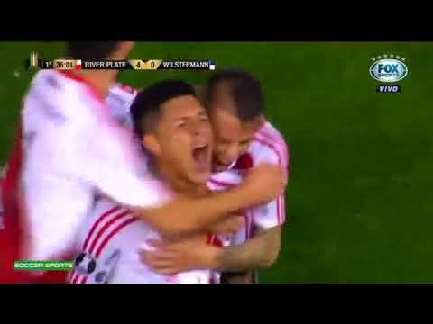 Gol de Enzo Perez River Plate 8 Jorge Wilstermann 0