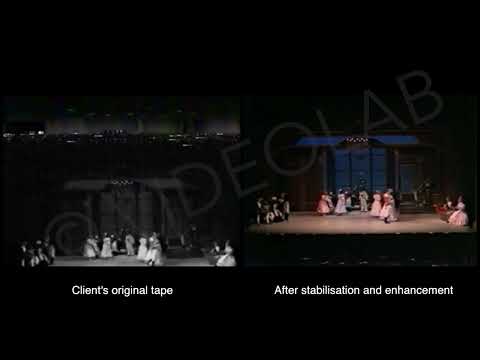 Umatic footage stabilised and enhanced by VideoLab