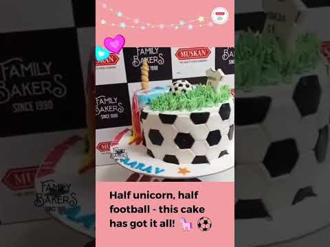 Best of both worlds! 🎂🦄⚽ #muskan #familybakers #muskanbakery #ghaziabad #ghaziabadbakers