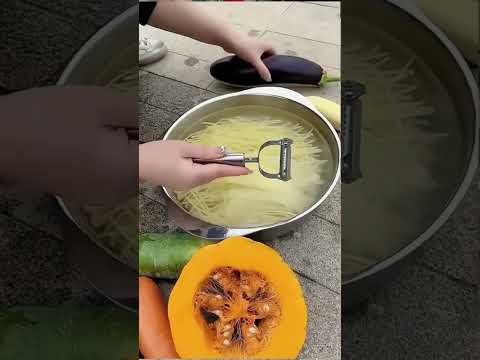 This Peeler Does It All – Perfect Thin Strips Every Time! #vegetablepeeler #kitchentool