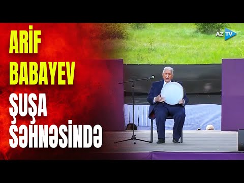 Xalq artisti Arif Babayev illər sonra Şuşada səhnəyə çıxdı