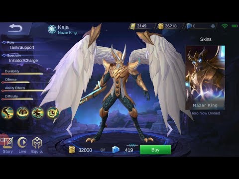 New Hero Kaja (Nazar King) Quick Peek the Skills - Mobile Legends