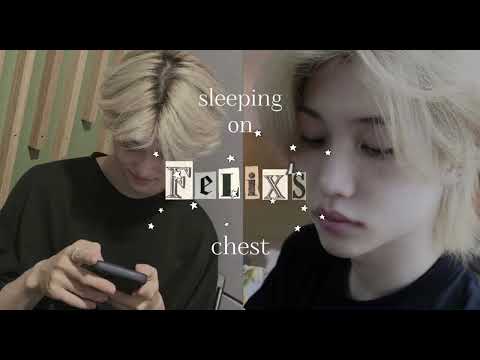 Stray Kids ASMR Sleeping On Felix's Chest🐥 [heartbeat] [voice]