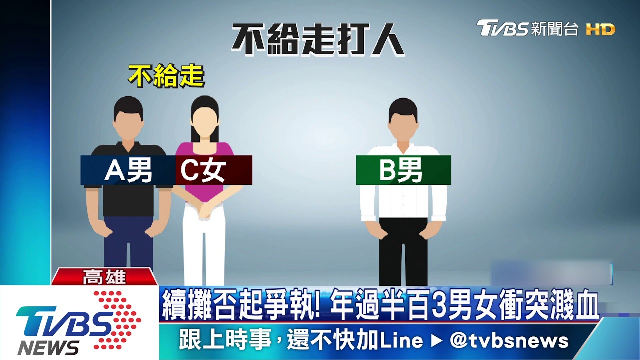 續攤否起爭執! 年過半百3男女衝突濺血