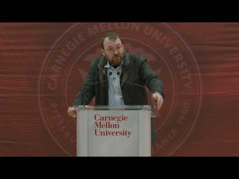 Charles Hoskinson at the opening of the Hoskinson Center at Carnegie Mellon University