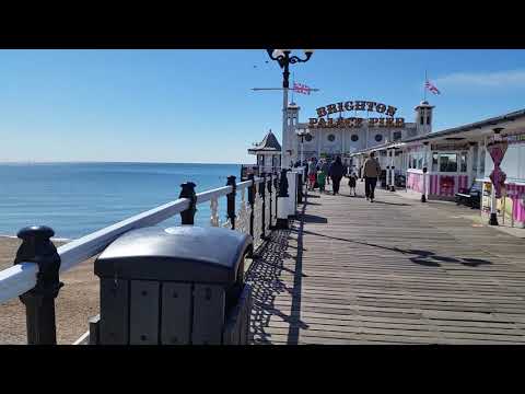 Looking Eastwards from Brighton Palace Pier   17th April 2021