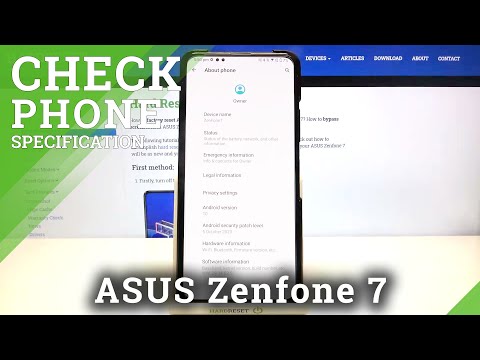 Open Phone Specifications - ASUS Zenfone 7 and Device Info
