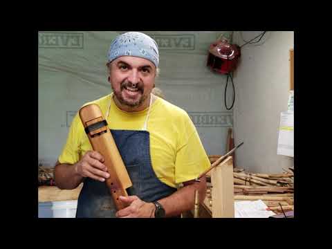 How to make a Triple Drone Flute part 1 - Flute making with Blue Bear Flutes