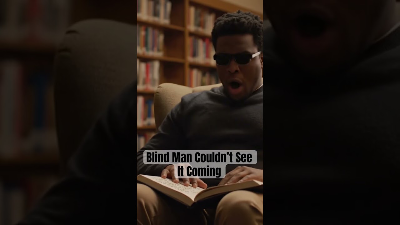 Blind Man Couldn’t See It Coming🤣 ##funny #humor #darkhumor #memes #ai #blind