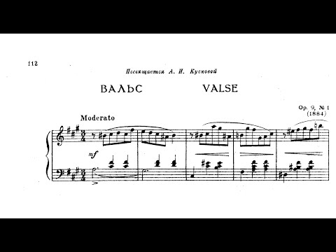 Anatoly Lyadov: Valse, Op. 9/1