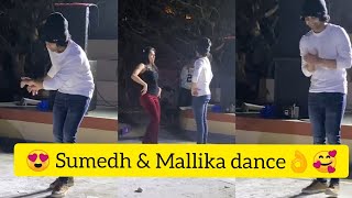 Latest Sumed & Mallika dancing together in bea
