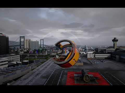 Motorcycle fly + animated lights
