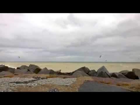 Sturmflut in Sassnitz auf Rügen