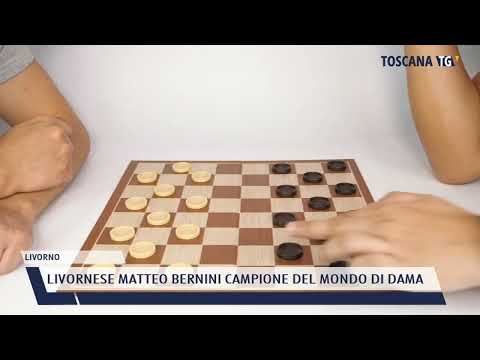2022-05-02 LIVORNO - LIVORNESE MATTEO BERNINI CAMPIONE DEL MONDO DI DAMA