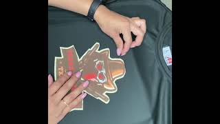 Heat transfer paper on polyester shirt
